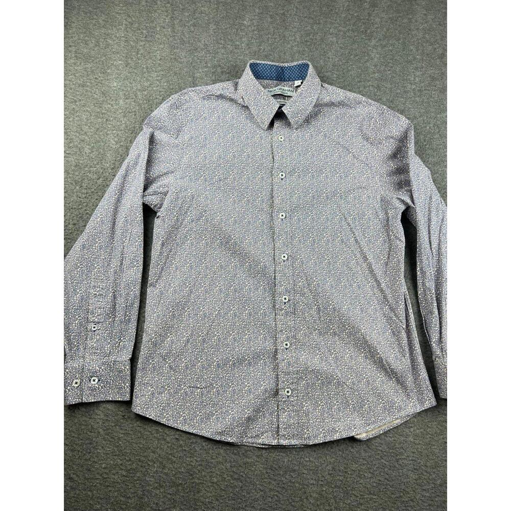 Nick Graham Stretch Modern Fit Men's Casual Shirt Size Large